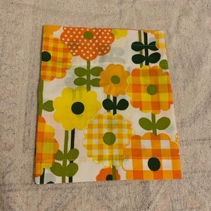 Vintage 1970s Floral Cotton Window Valance